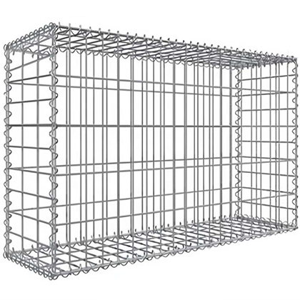 2x1x1m Galfan Galvanize Welded Pet Gabion Box Retaining Wall For Protection